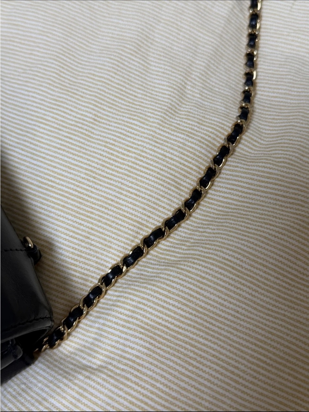 Chanel Vintage Black Lambskin Chain Shoulder Crossbody Bag - Picture 5 of 9